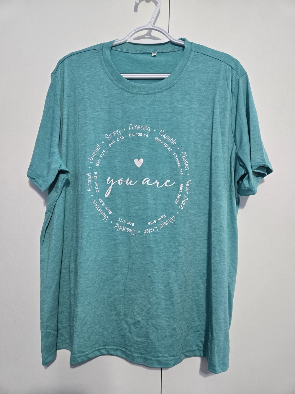 Christian Inspirational Graphic Tee You Are‎ Bible Verse Shirt 3XL